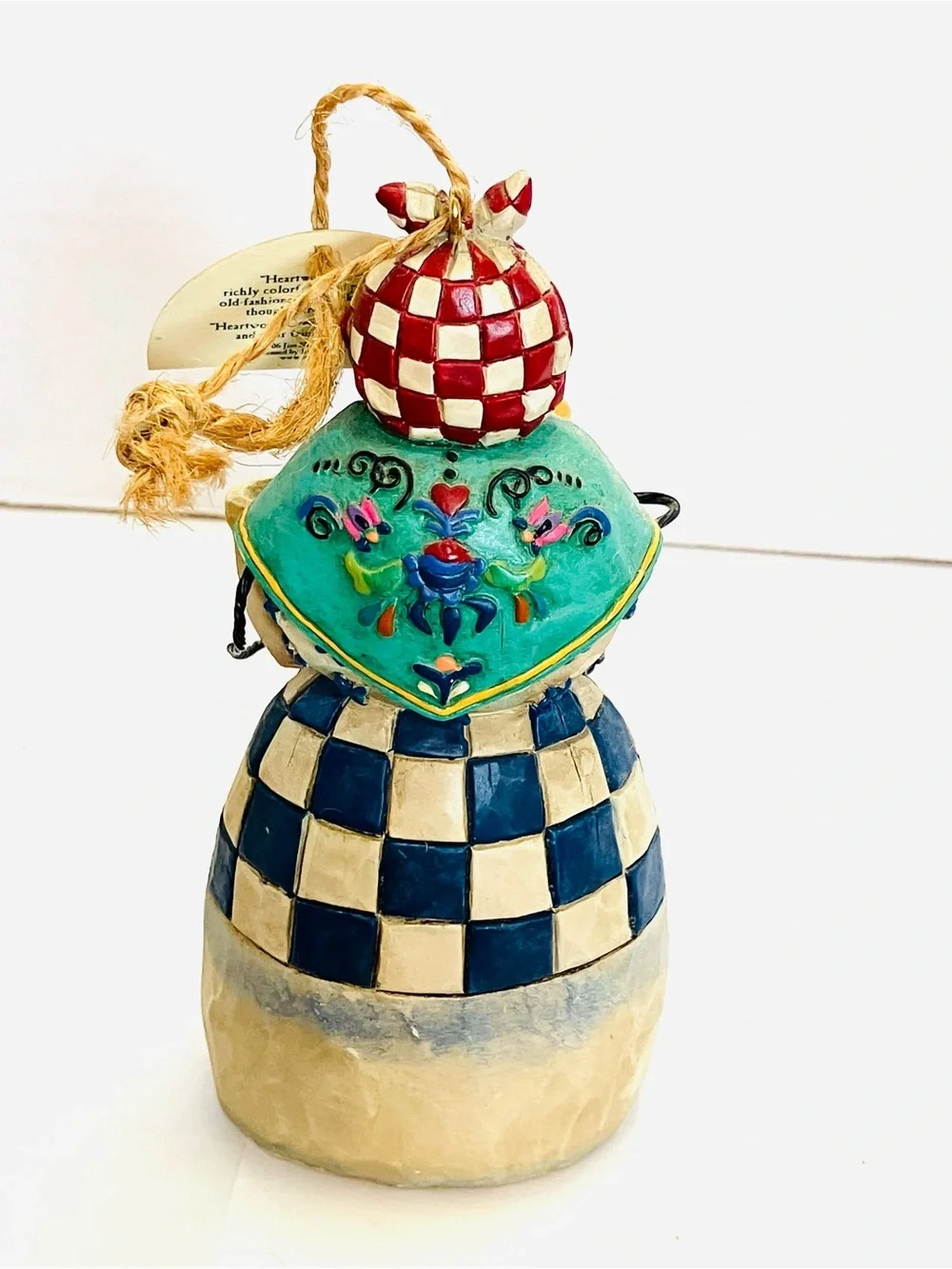 Jim Shore 2006 Heartwood Creek Woman Snowman Ornament 5.5in Tall